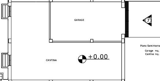 Planimetria Garage e Taverna